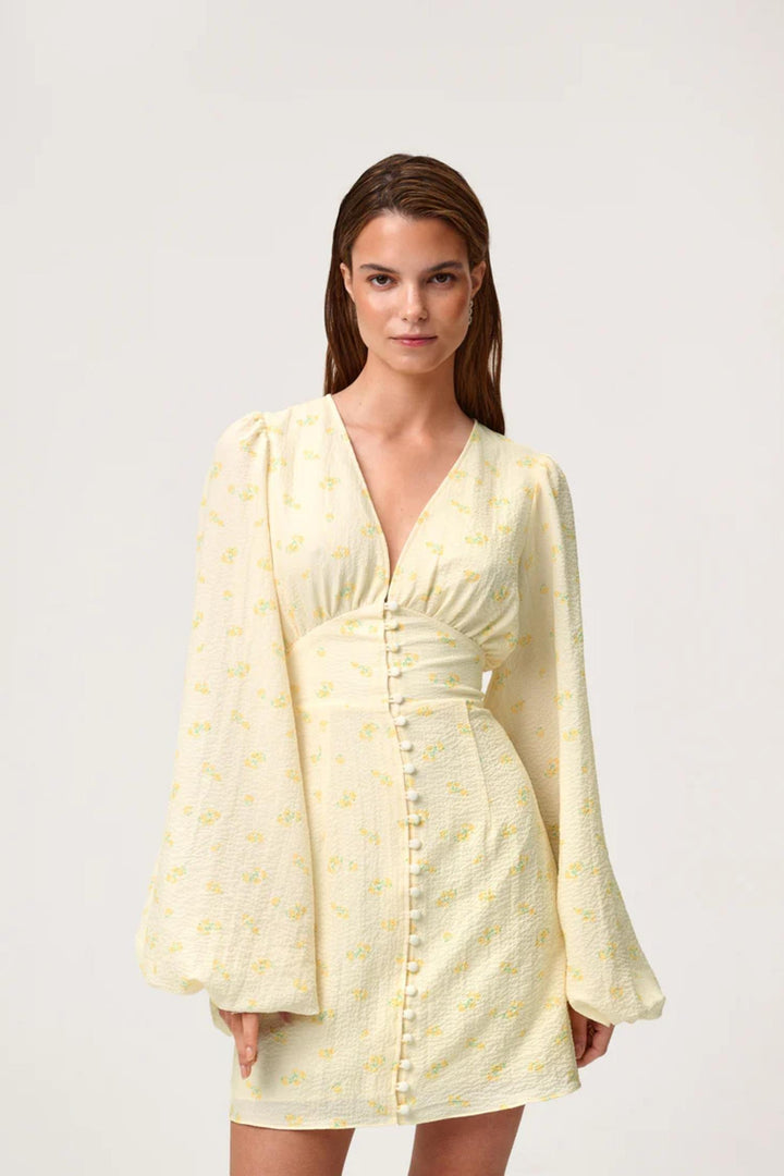 Florence dress- Pastel Yellow
