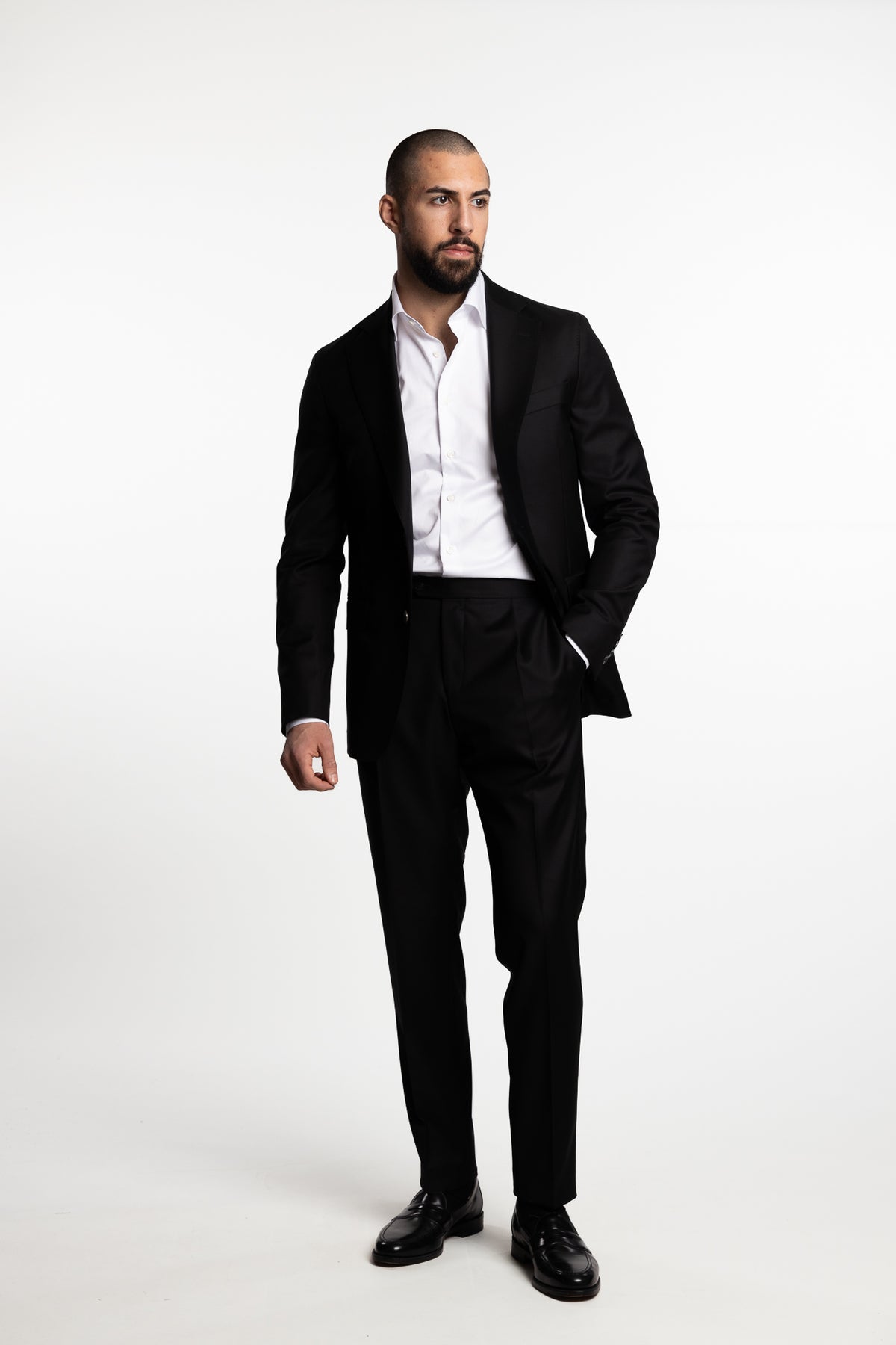 Siena Slim Fit Wool Blazer Black