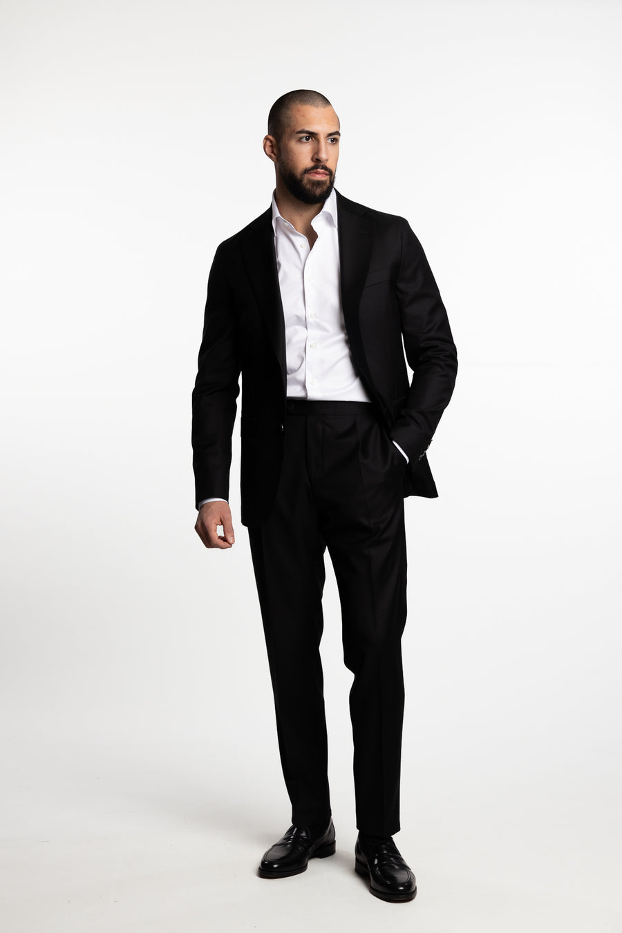 Siena Slim Fit Wool Blazer Black
