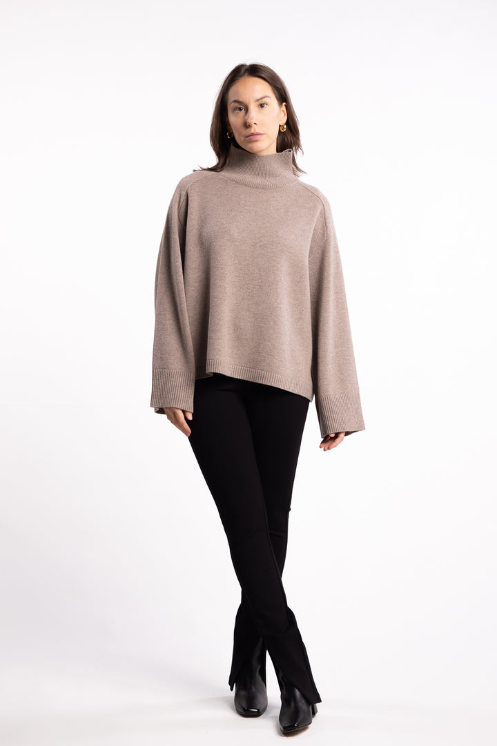 Cape Cod Turtleneck- Wheat