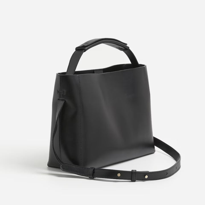 Hedda Grande Handbag- Black Leather