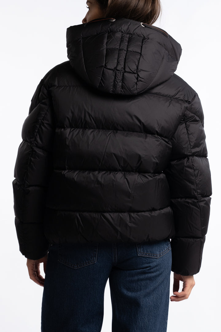 Tilly Hooded Down Jacket- Black