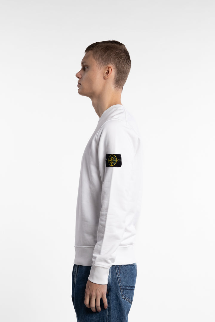 Garment Dyed Crewneck Sweatshirt White