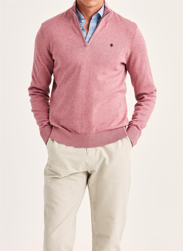 Riley Half Zip Pink