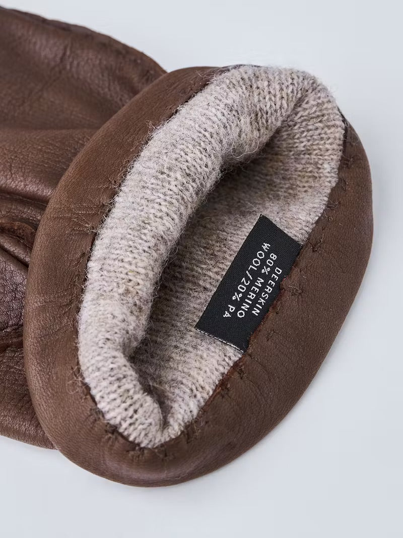 Matthew Deerskin Gloves Chocolate