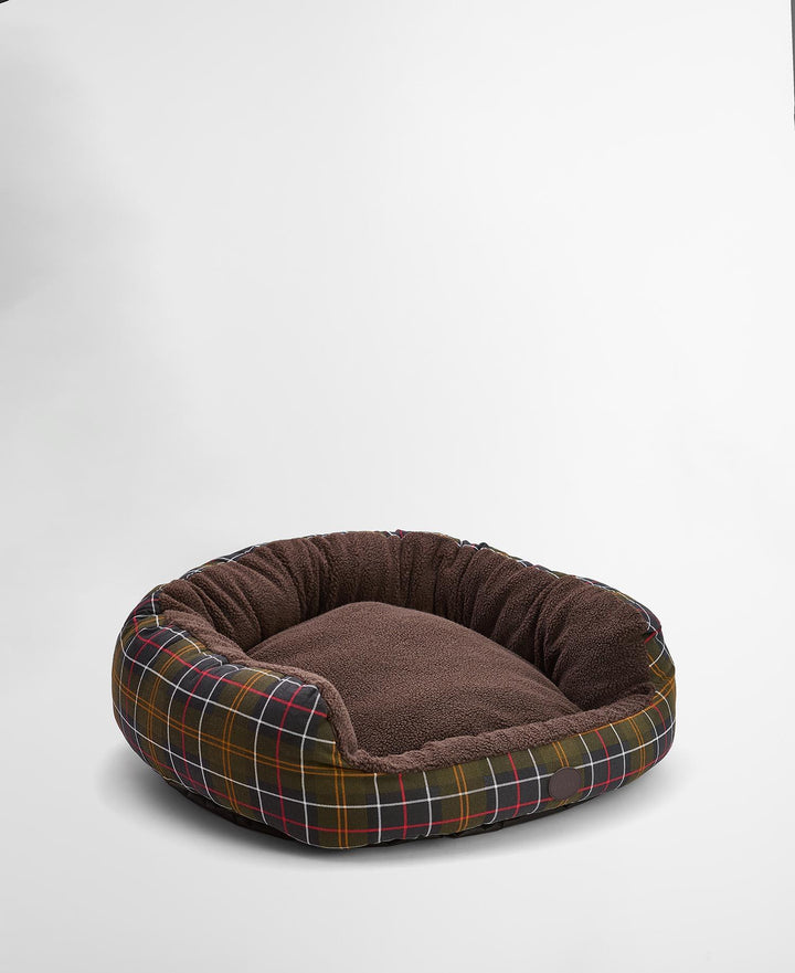 Dog Snuggle Bed 35" Classic Tartan