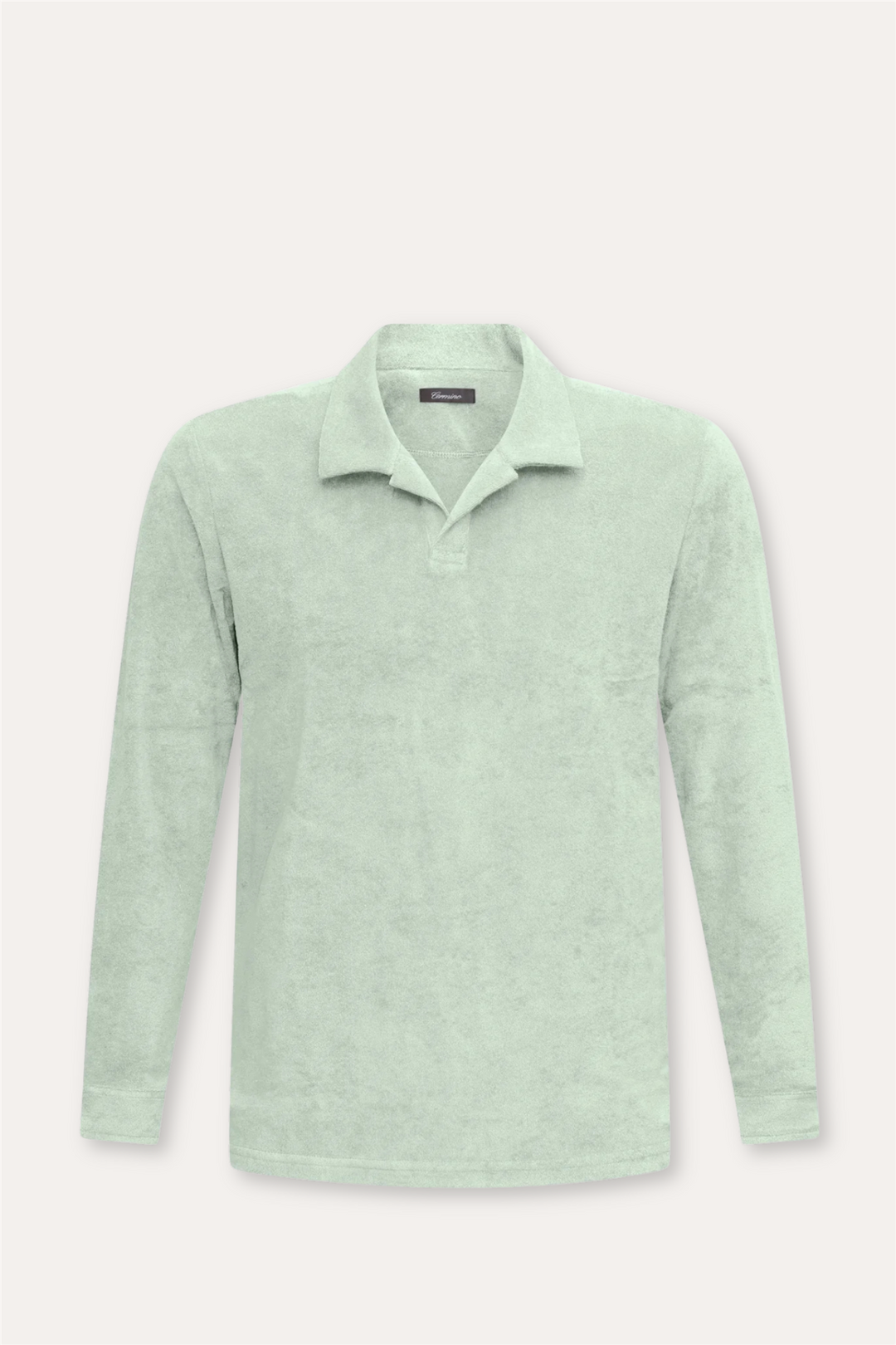 Riviera Terry Polo Long Sleeve Mint Green