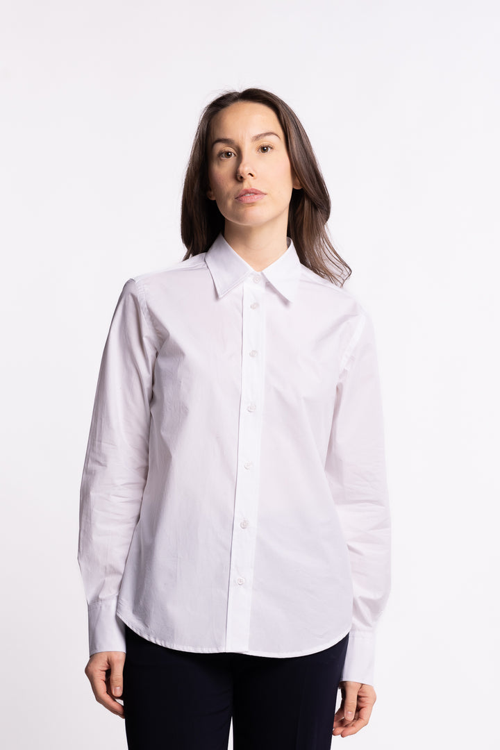 Classic Poplin Shirt- White