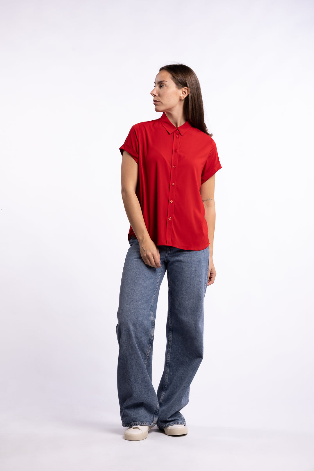 Majan SS Shirt 9942 - Haute Red