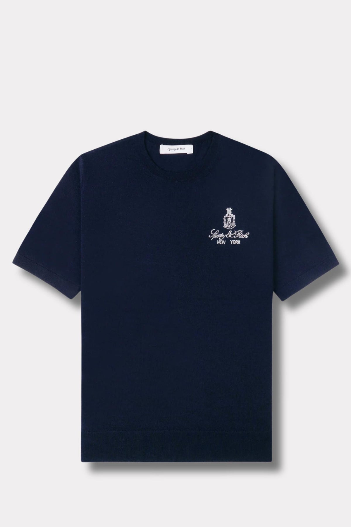 Vendome SS Merino Sweater- Navy