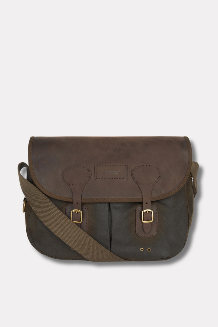 Wax Leather Tarras Crossbody Olive