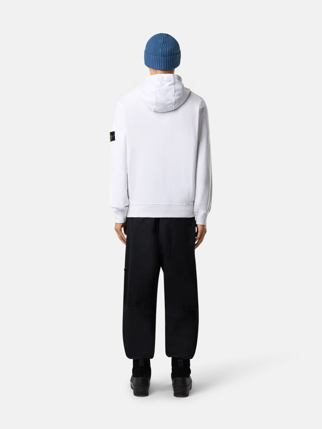 6100062 Garment Dyed Hooded Sweatshirt White