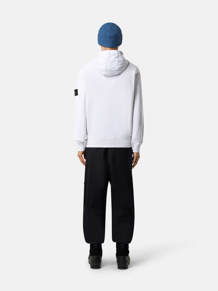 6100062 Garment Dyed Hooded Sweatshirt White
