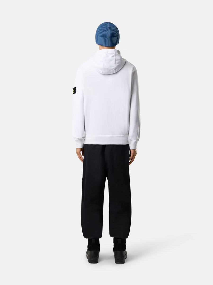 6100062 Garment Dyed Hooded Sweatshirt White