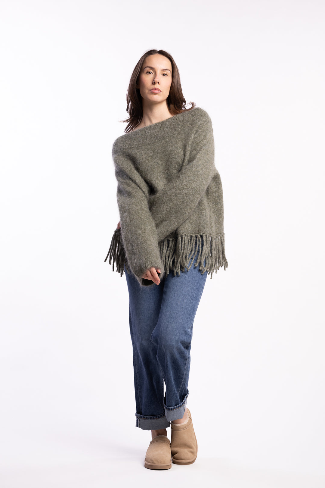 Gine Chunky Sweater- Sage Green