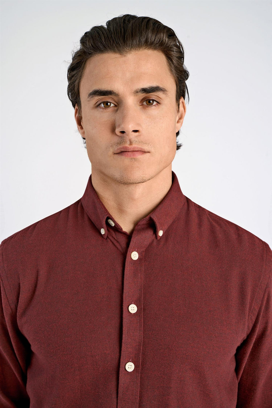 Flannel Shirt Burgundy