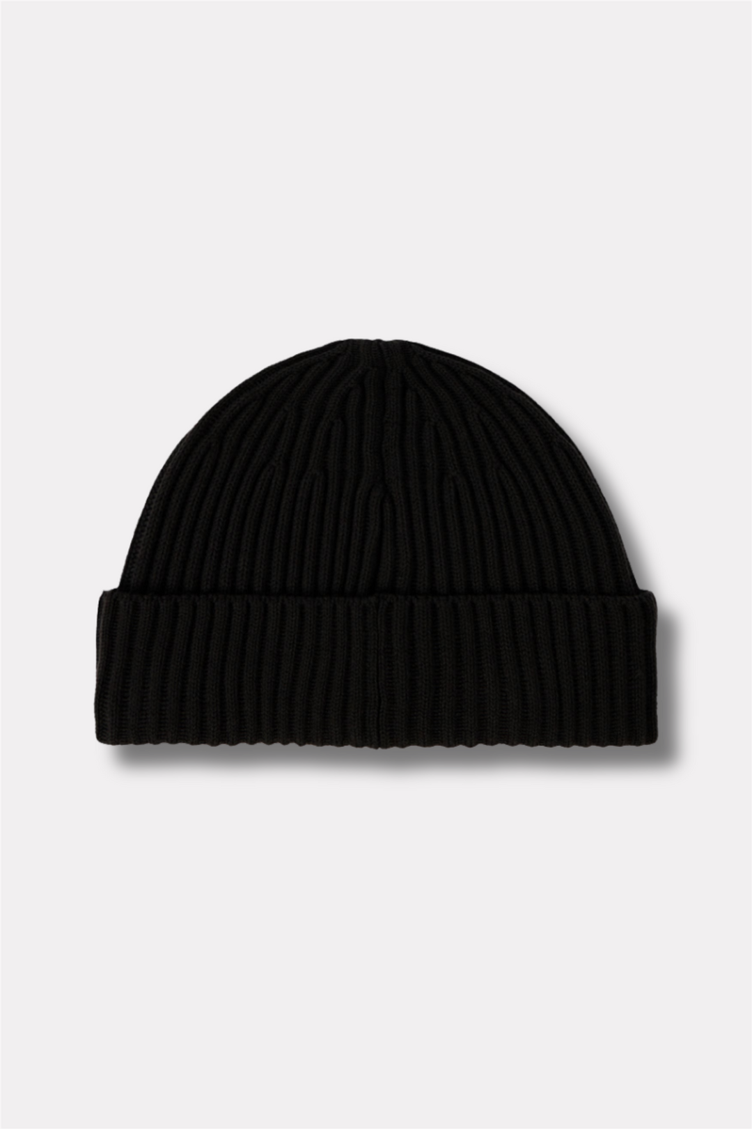 N100002 Beanie With Compass Logo Patch Black