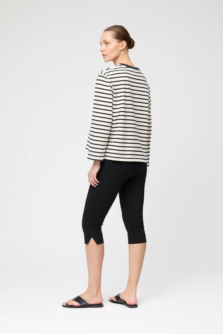 Stretch Capri Pants- Jet Black