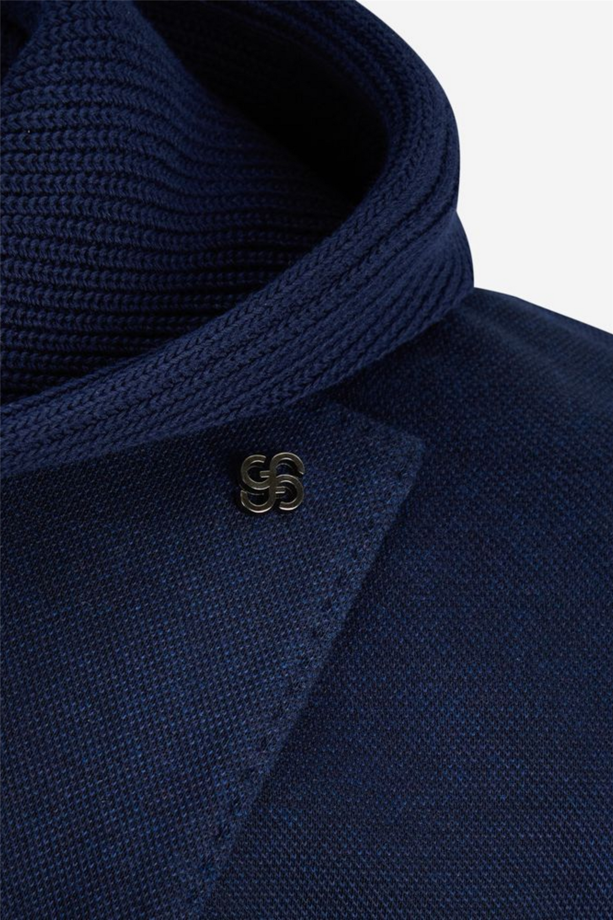 Blazer Cotton Rib With Hood Navy