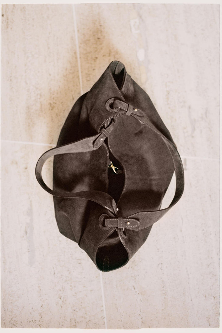 SOHO Shoulder Bag- Umber Suede