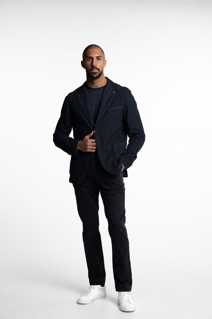 Vittorio Cotton Blazer Navy