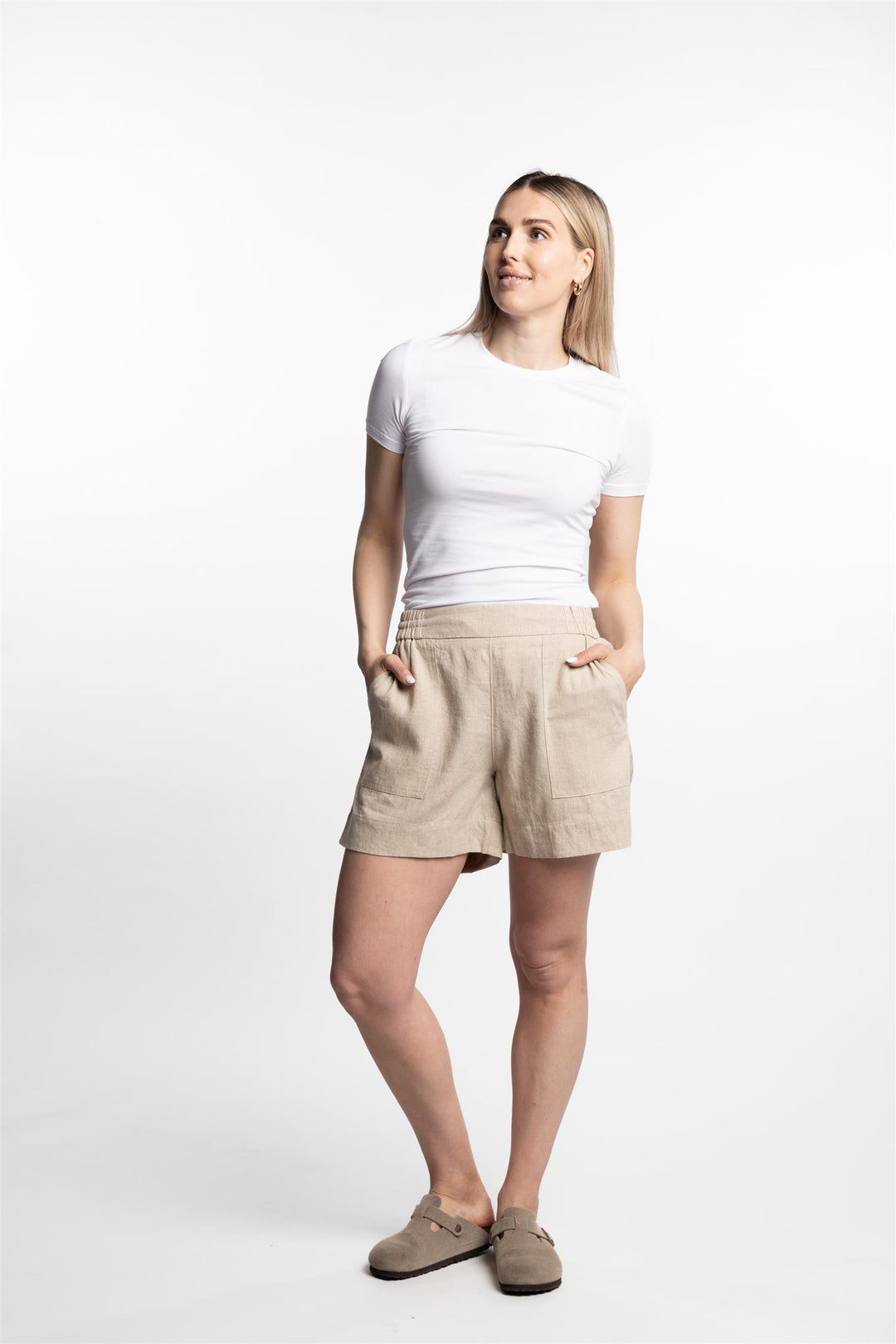 Linea Shorts- Natural
