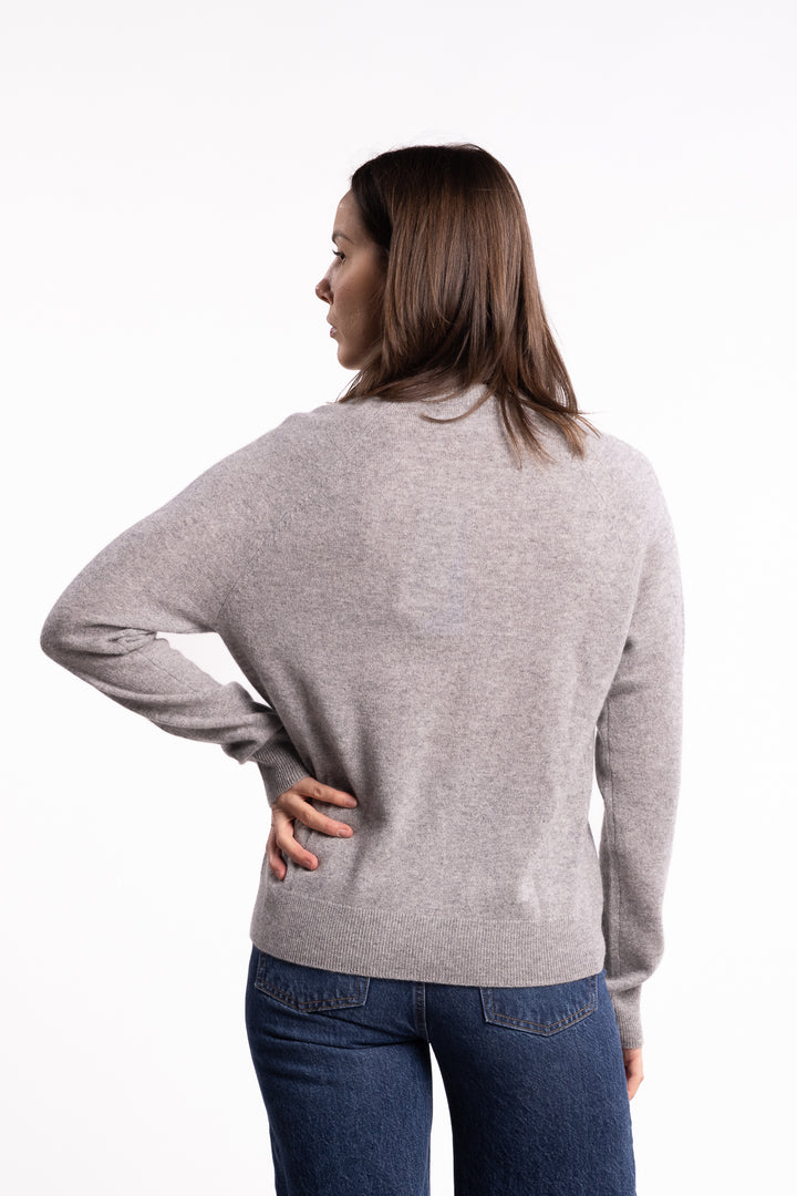 Boston O- Neck 6304- Grey Melange