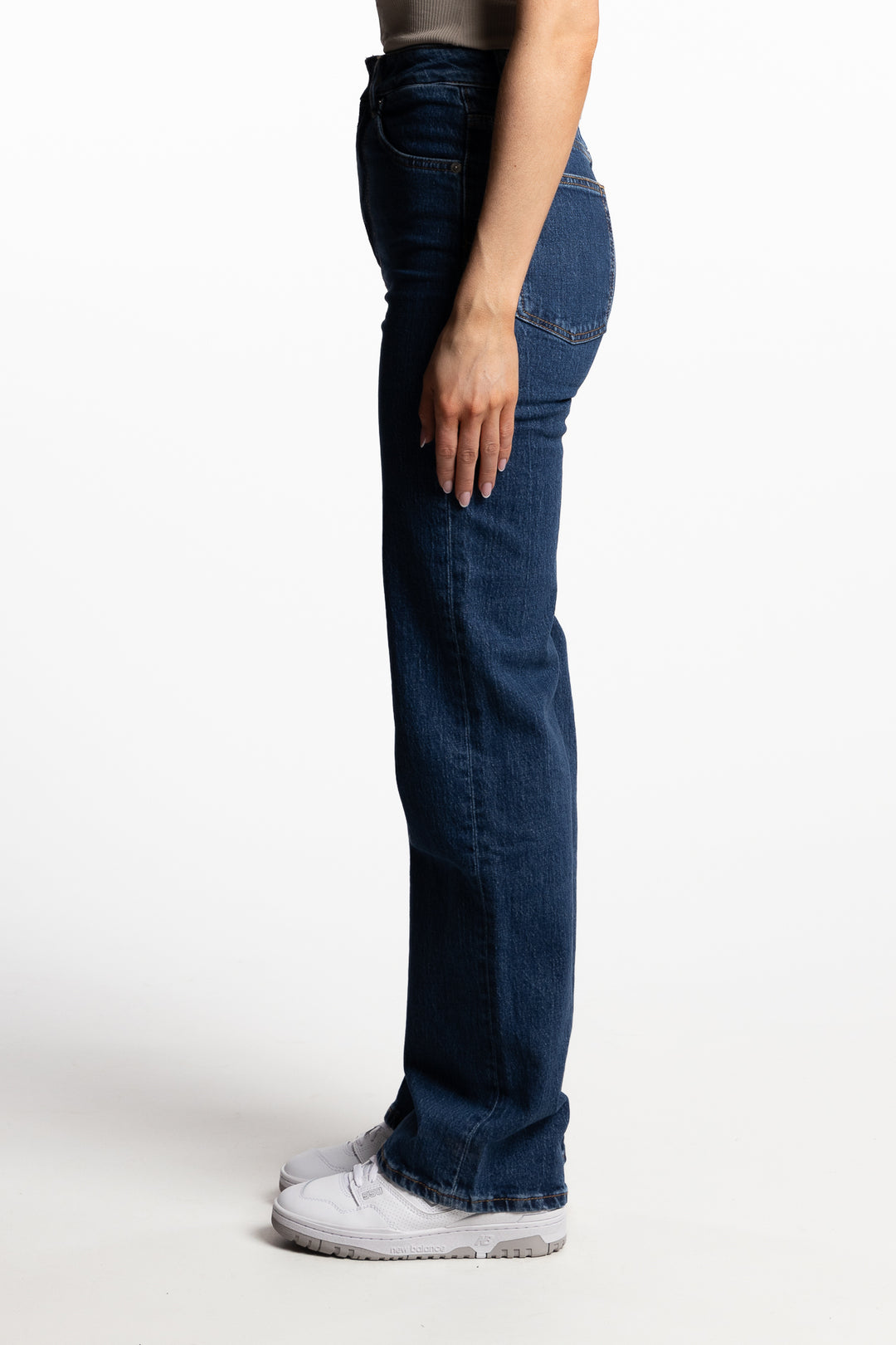 Luca highwaist wide leg- Dark blue