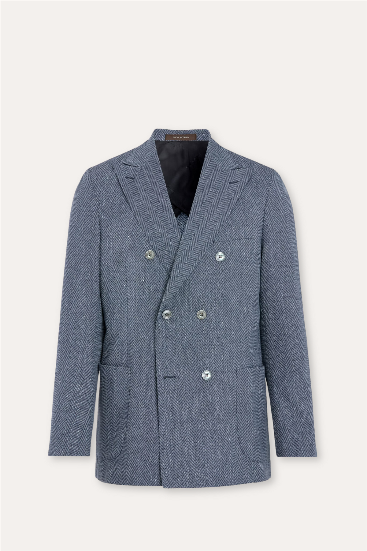 Farris Patch Soft Regular Fit Blazer Blue Tropic