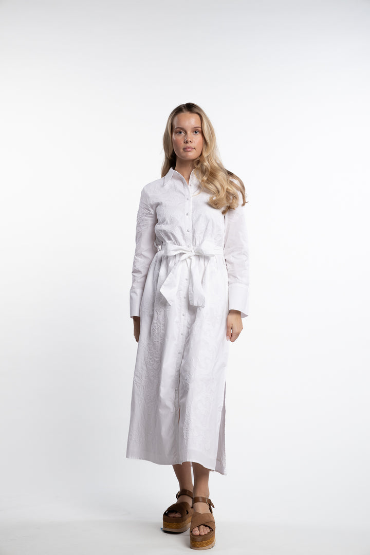 Rubina Embrodery Dress- White