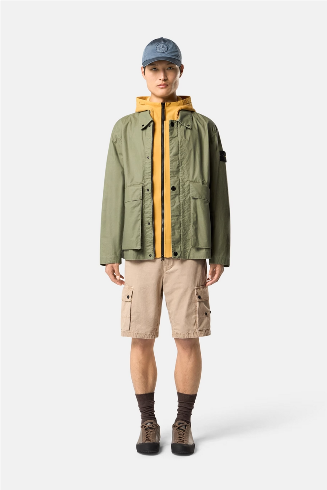 4100054 Waxed Pigment Cotton Tela Military Green