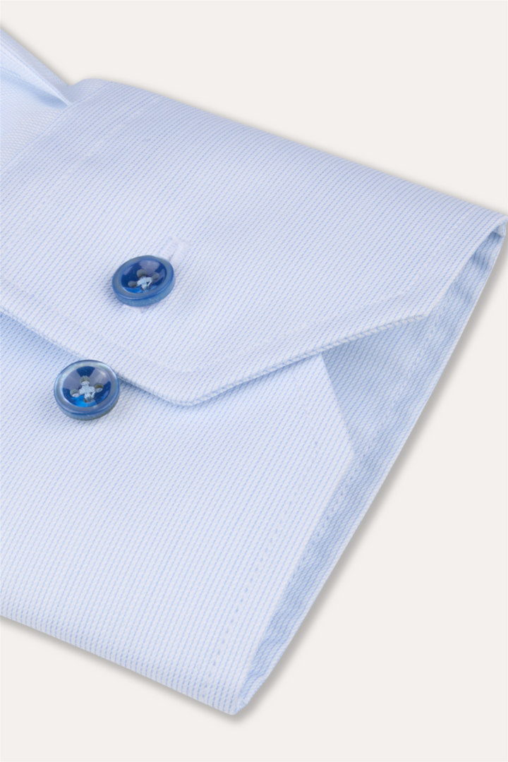 Slimline Shirt Light Blue Stripe