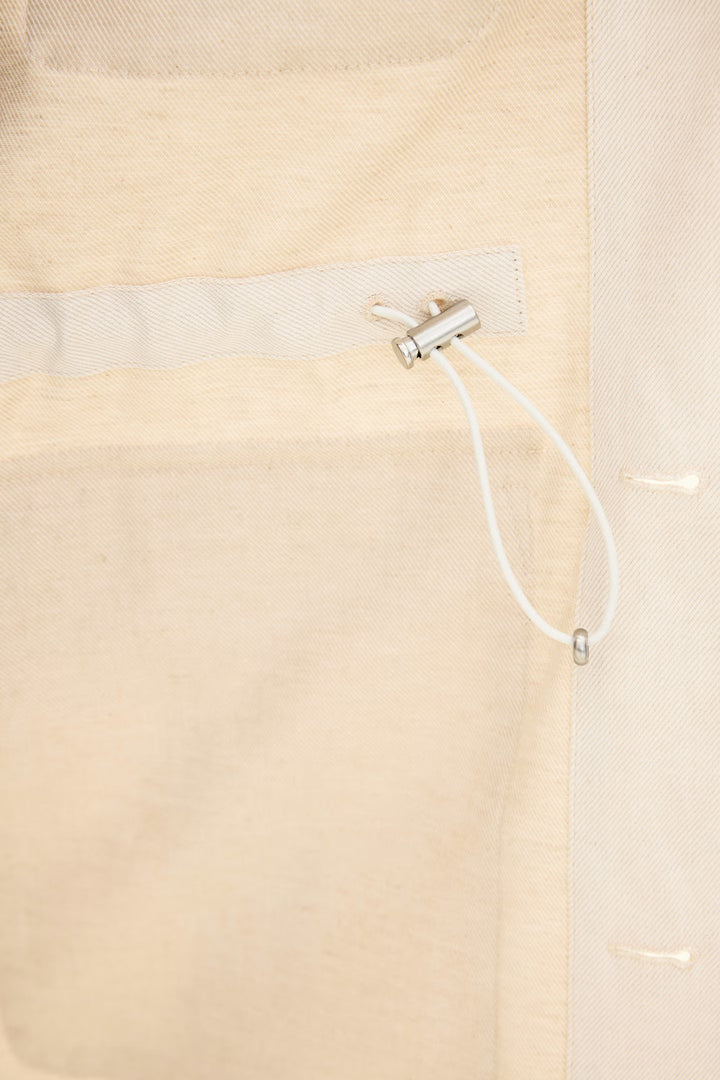 Sirolo Cotton Shirt Jacket White Sand
