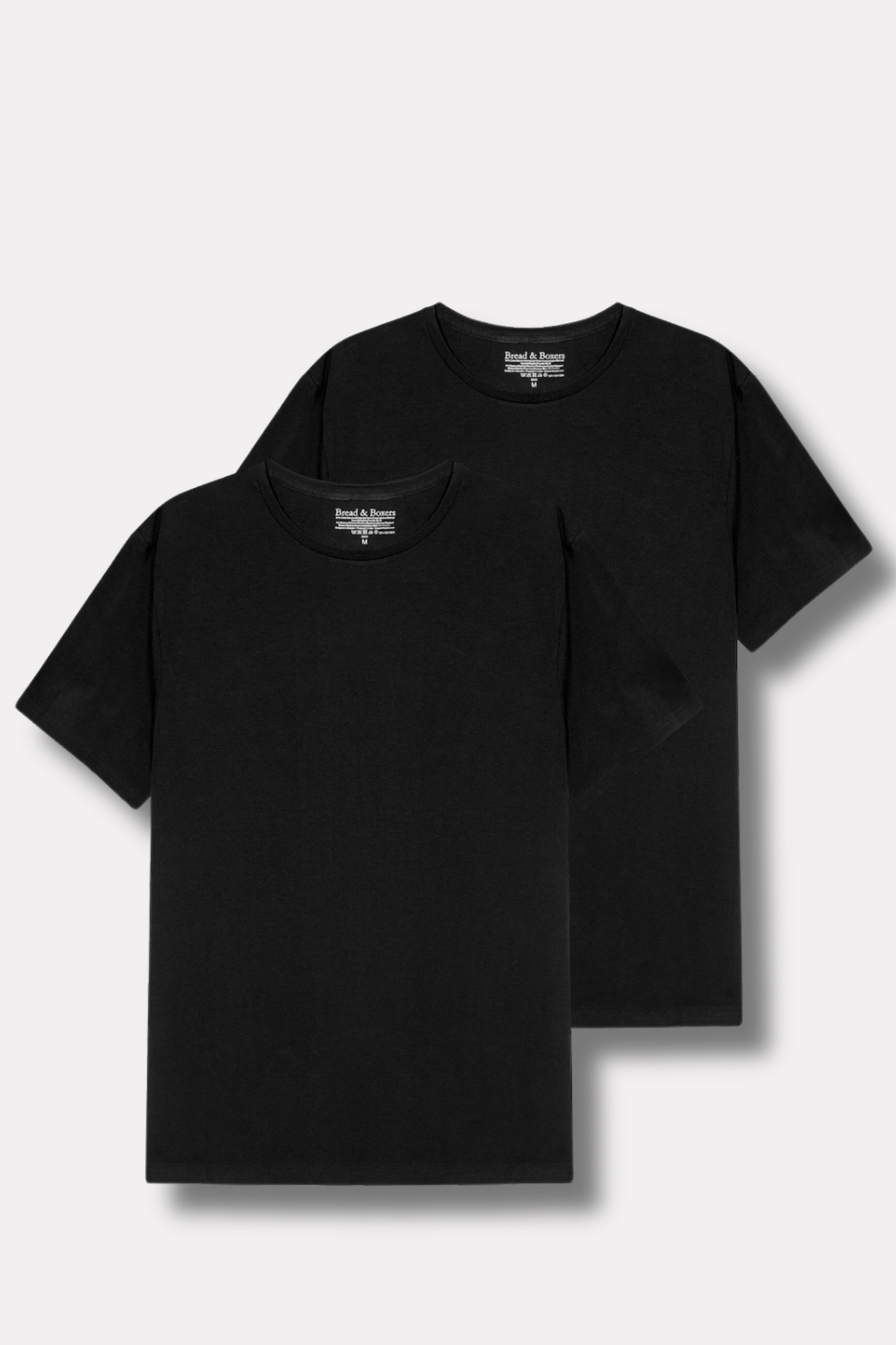 Crew Neck 2-Pack Black