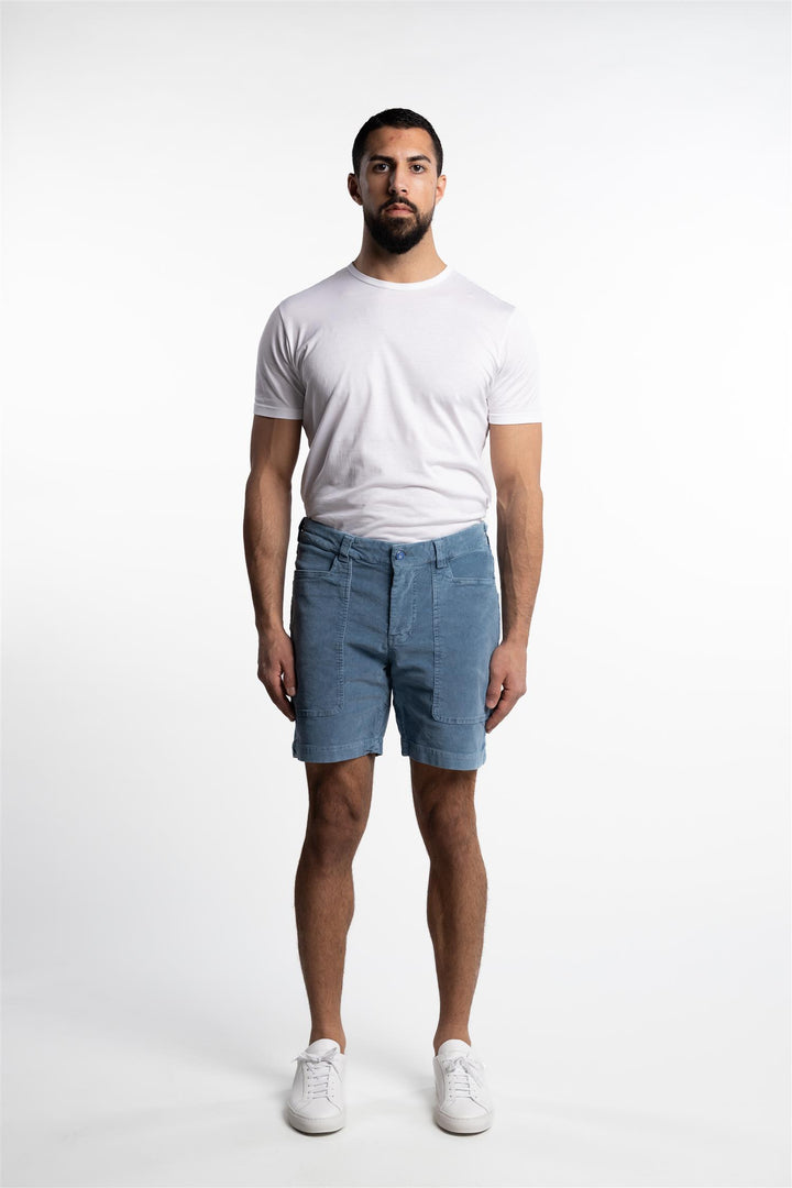 Grinder Corduroy Shorts Light Blue