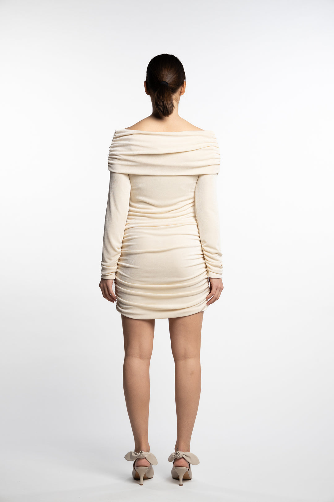 Turn Up Dress Short- Cream