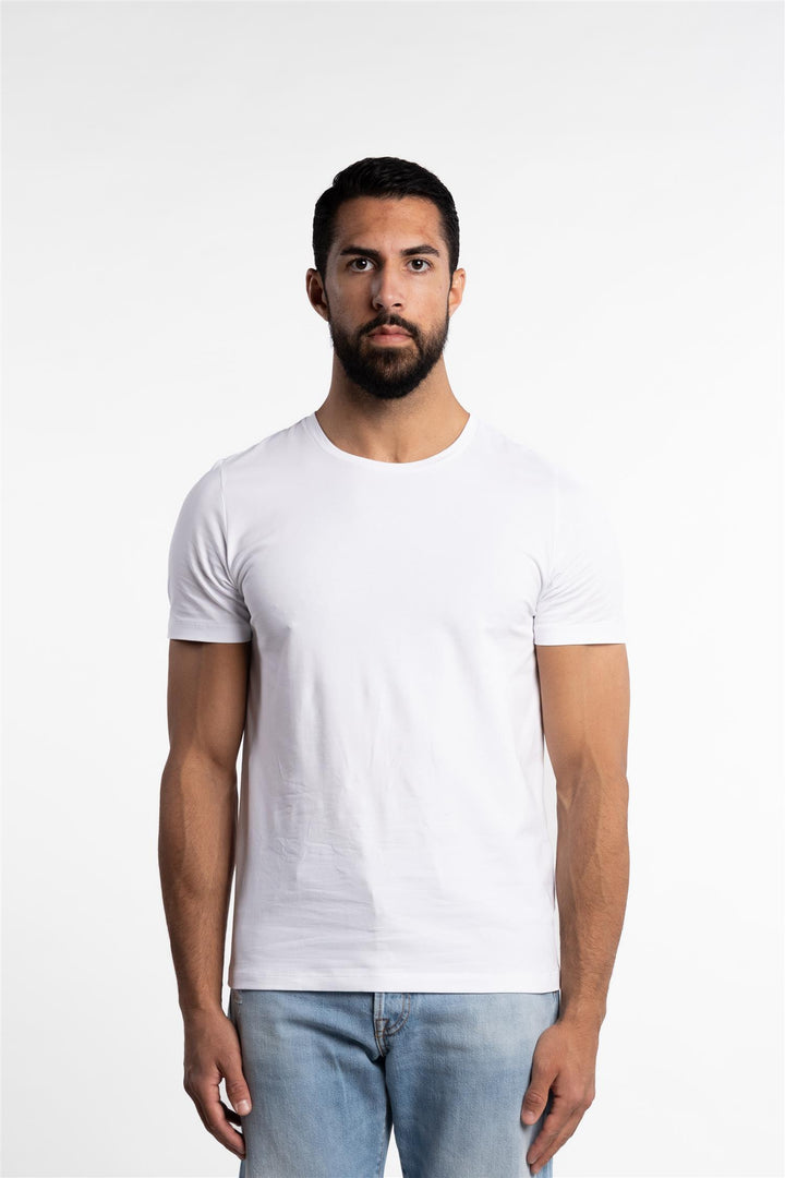 Kyran Cotton Stretch Slim Fit T-Shirt White