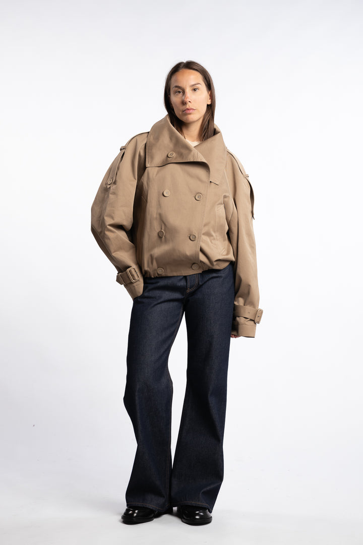 Twill Jacket- Mud Beige