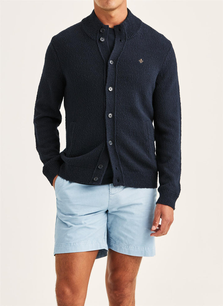 Windham Button Cardigan Old Blue