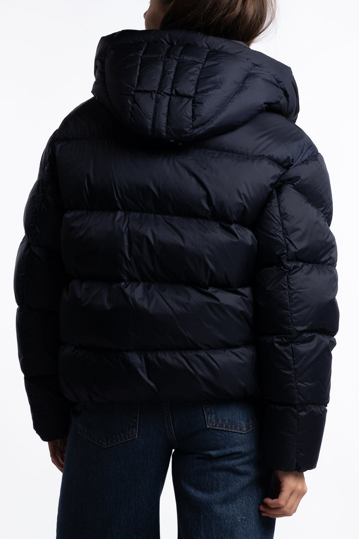 Tilly Hooded Down Jacket - Blue Navy