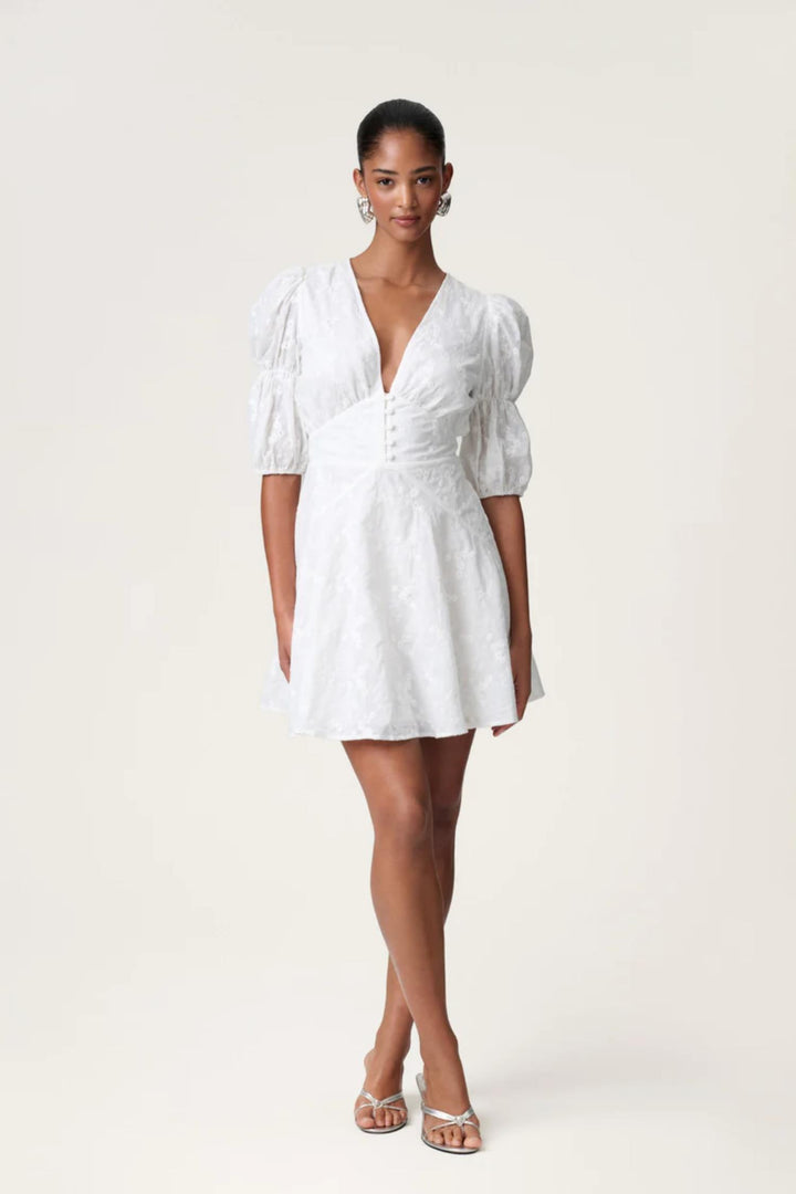 Sicily Dress- White Embroidery