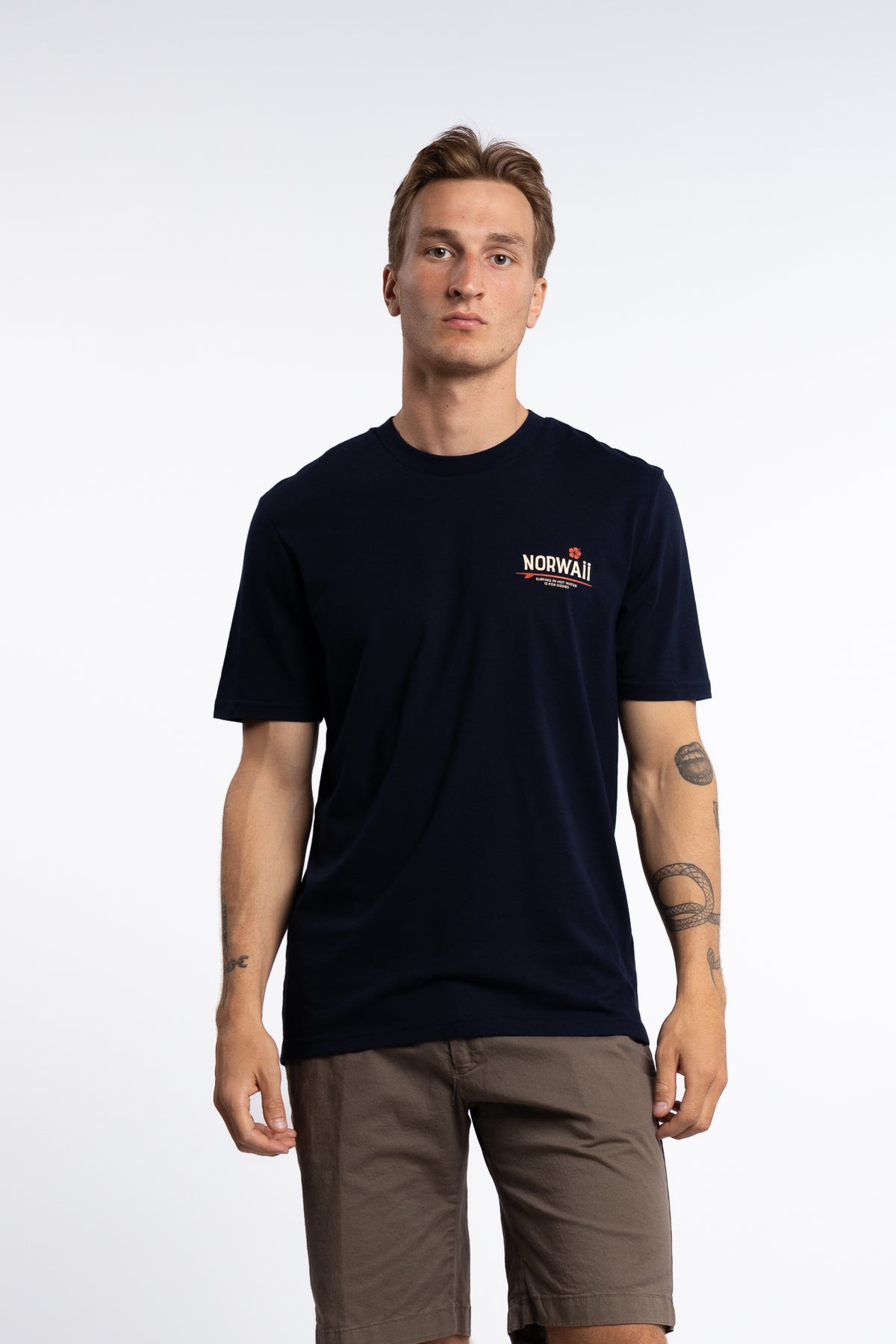 Surf Flower Tee Navy