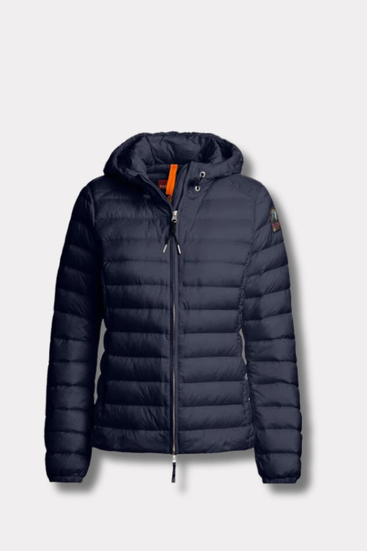 Genie Hooded Down Jacket- Blue Navy