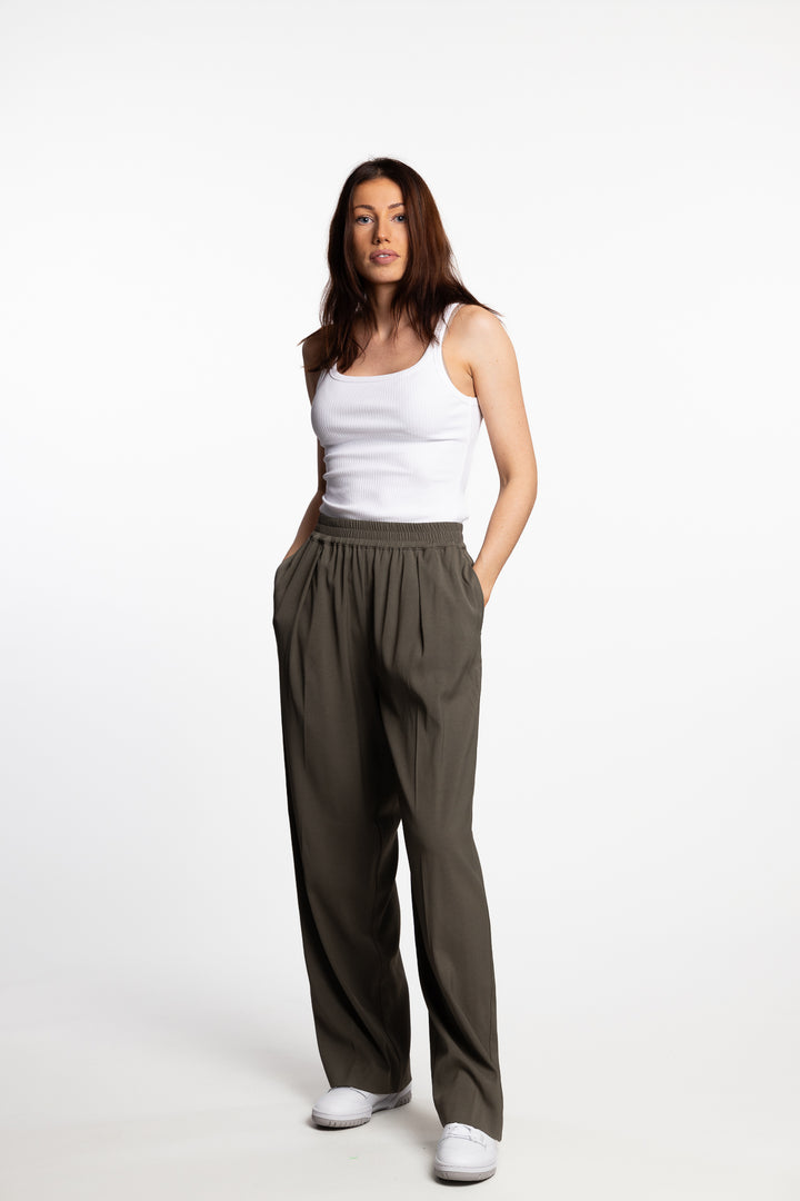 Julia Trousers 14635- Dusty Olive