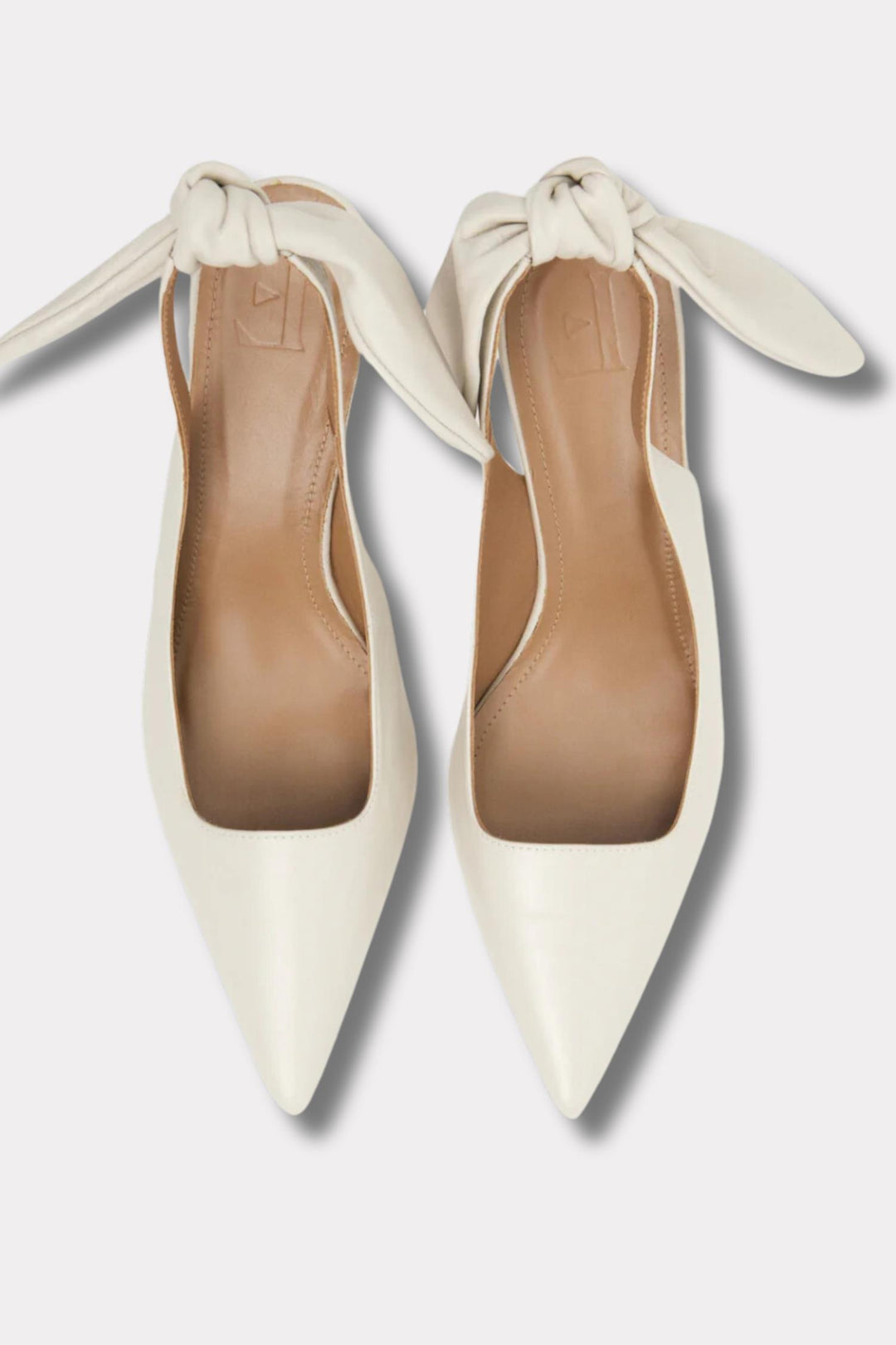 Franchesca Bow Leather- Cream