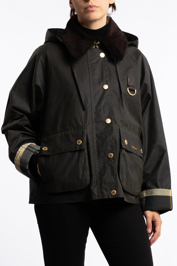 Barbour Reighton Wax- Olive / Ancient Tartan