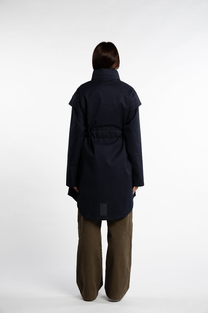 Monsun Coat- Dark Navy