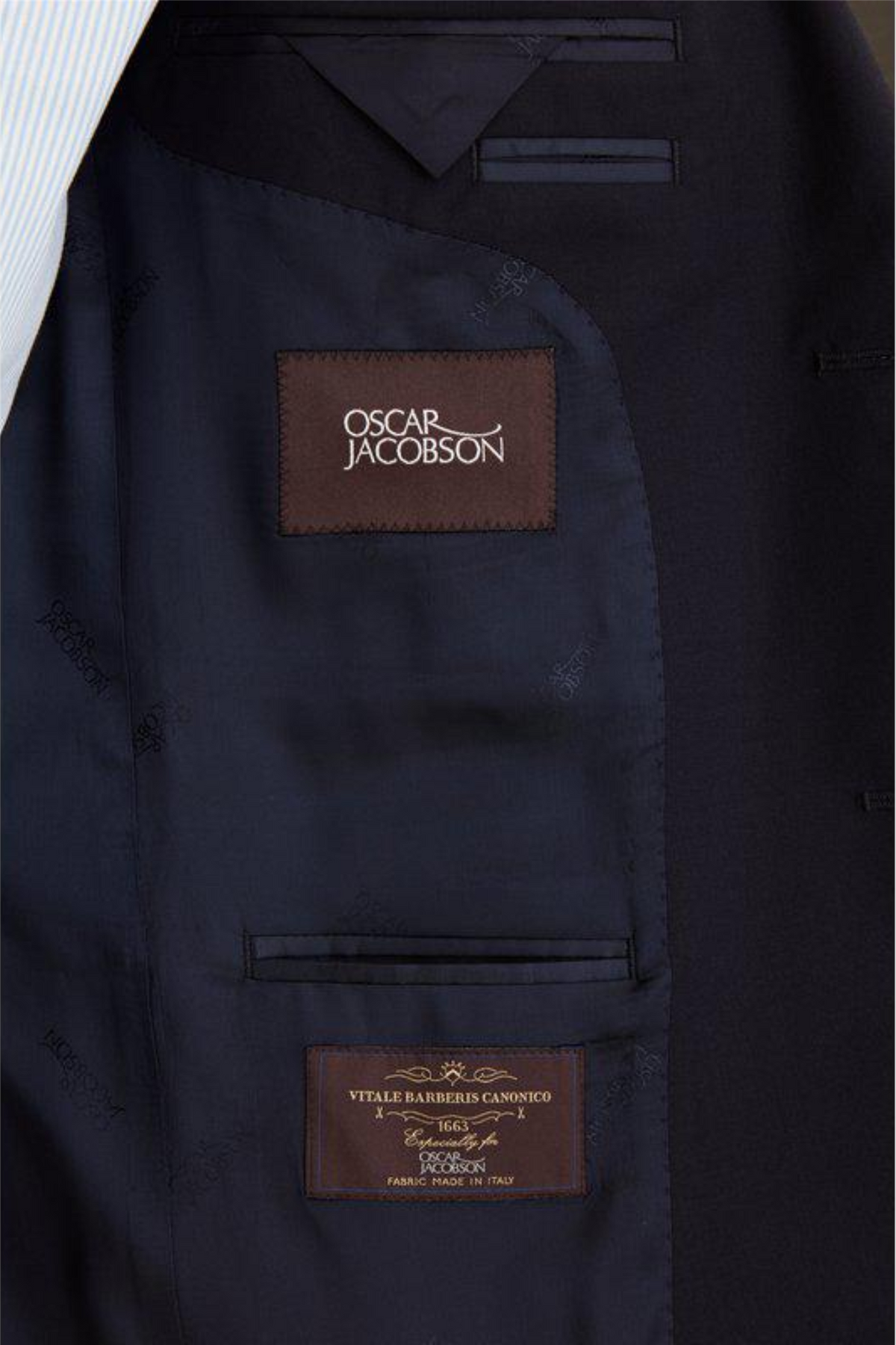 Ego Slim Fit Wool Blazer Navy