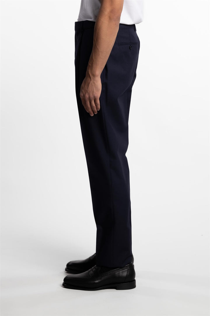 Attitude Wool/Mohair Trousers Navy