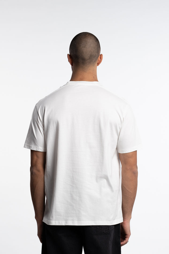 Tucker Embroidery Tee White